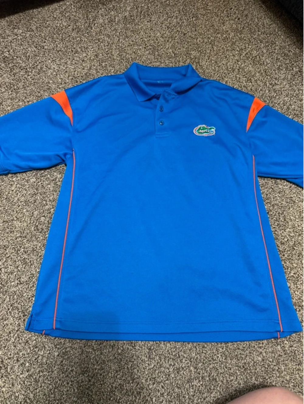 Florida Gators Men’s Blue Orange Performance Polo Shirt Embroidered ncaa